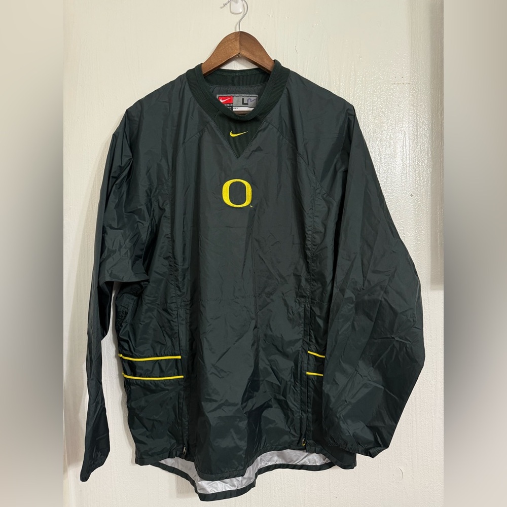 Vintage Nike Oregon Ducks Center Swoosh Windbreaker Mens Large Pullover Logo